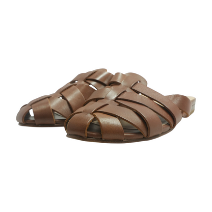 Brown Flat Sandals