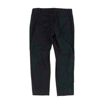 Black Solid Capri Pants