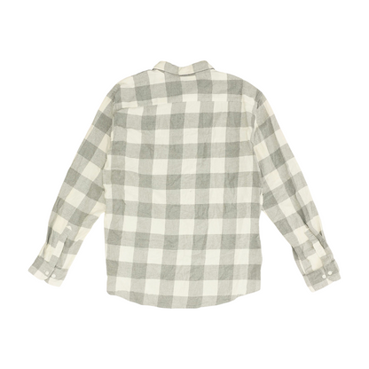 Gray Check Flannel Button Down