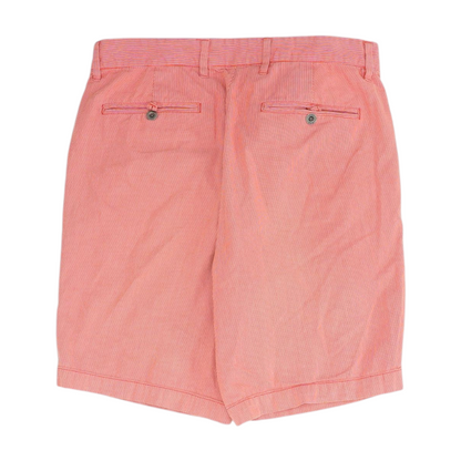 Red Striped Chino Shorts