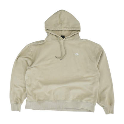 Beige Solid Hoodie Pullover