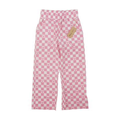 Pink Check Pants
