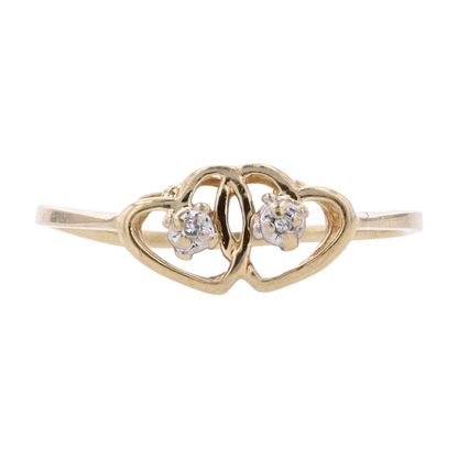 10K Yellow Gold Diamond Fashion Ring