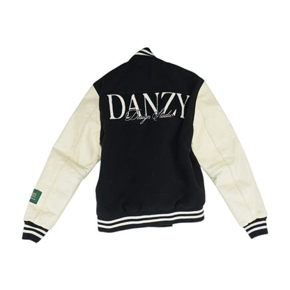 Black Color Block Varsity Jacket
