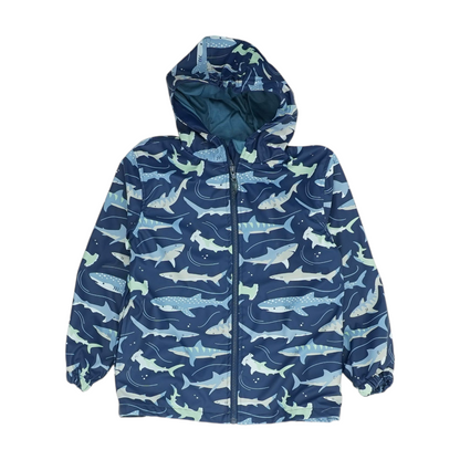 Navy Graphic Rain Jacket