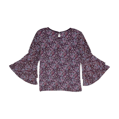 Purple Floral Blouse
