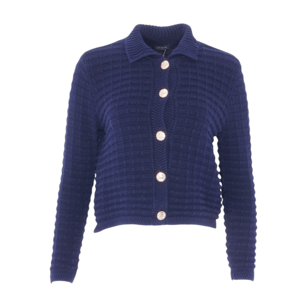Navy Cardigan Sweater