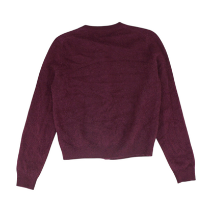 Purple Cardigan Sweater