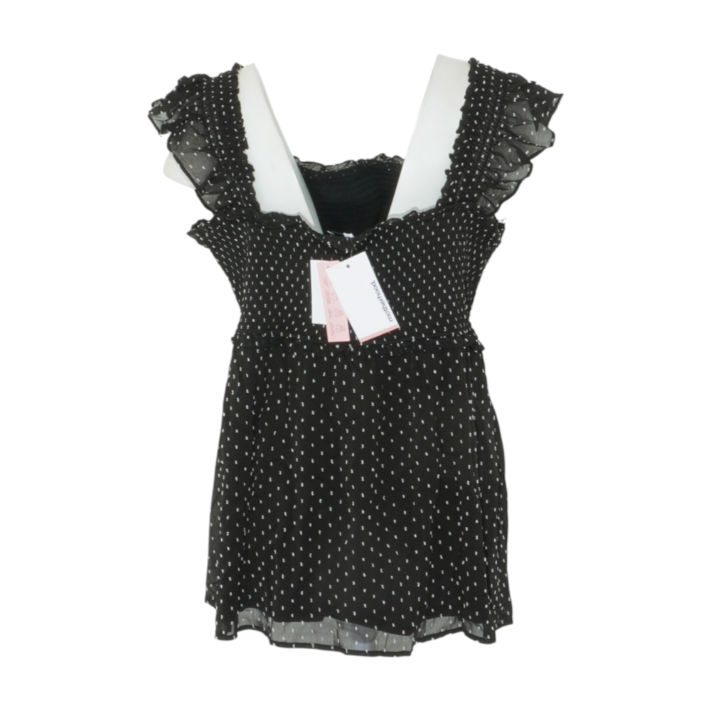 Black Maternity Polka Dot Blouse