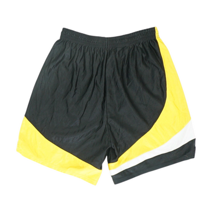 Black Solid Active Shorts