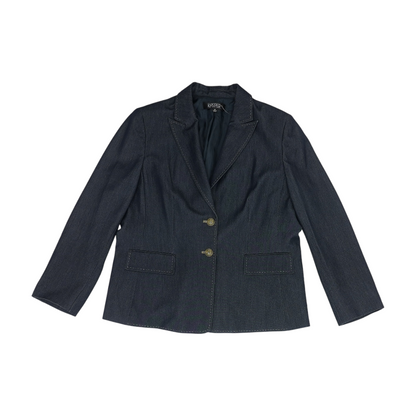 Navy Plus Solid Blazer
