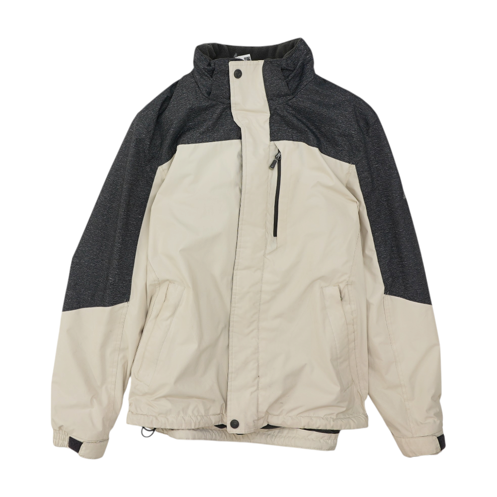 Beige Color Block Jacket