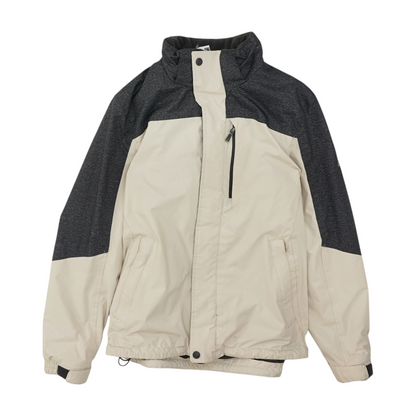 Beige Color Block Jacket