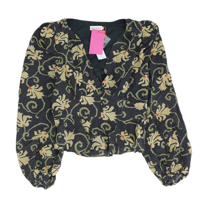 Black Floral Blouse