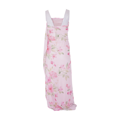 Pink Floral Maxi Dress