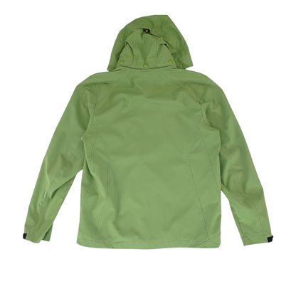 Green Solid Rain Jacket