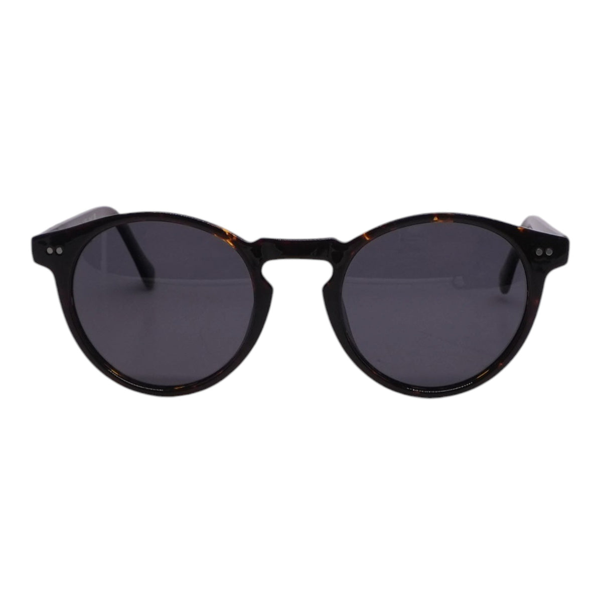 Brown Retro Round Sunglasses