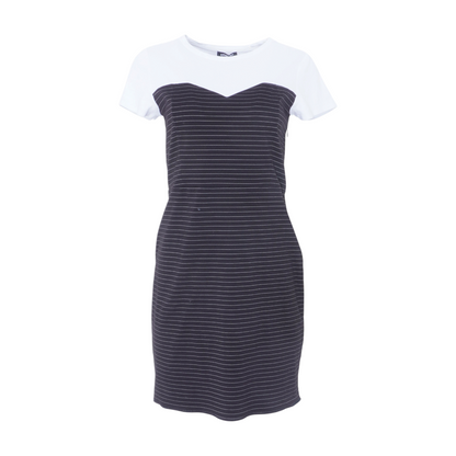 Black Striped Mini Dress