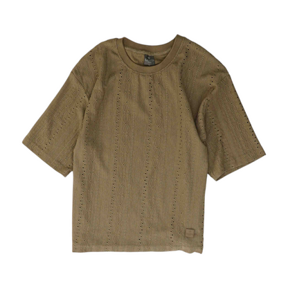 Brown Solid T-Shirt