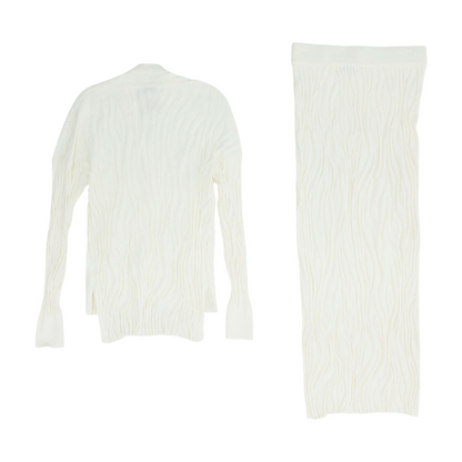 Ivory Solid Skirt Set