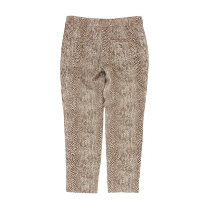 Brown Graphic Chino Pants