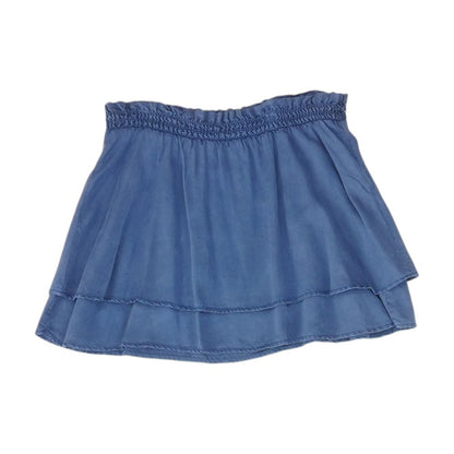 Navy Solid Mini Skirt