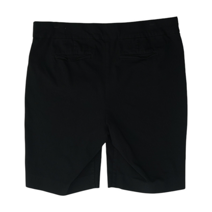 Black Solid Casual Shorts