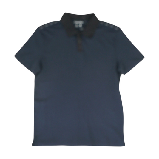 Navy Solid Short Sleeve Polo