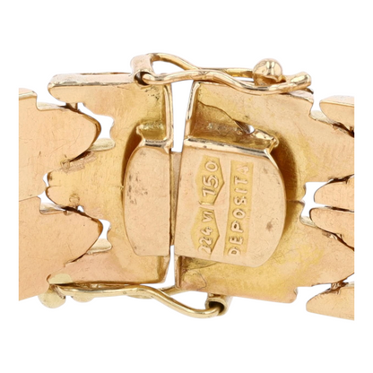 18K Yellow Gold Chain Bracelet