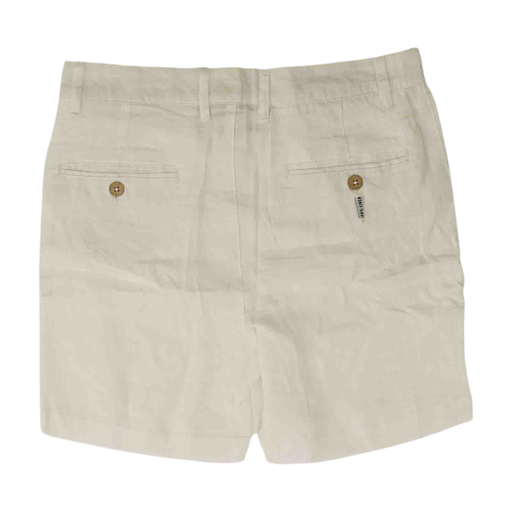 White Casual Shorts