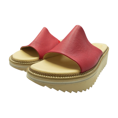 Red Flat Sandals
