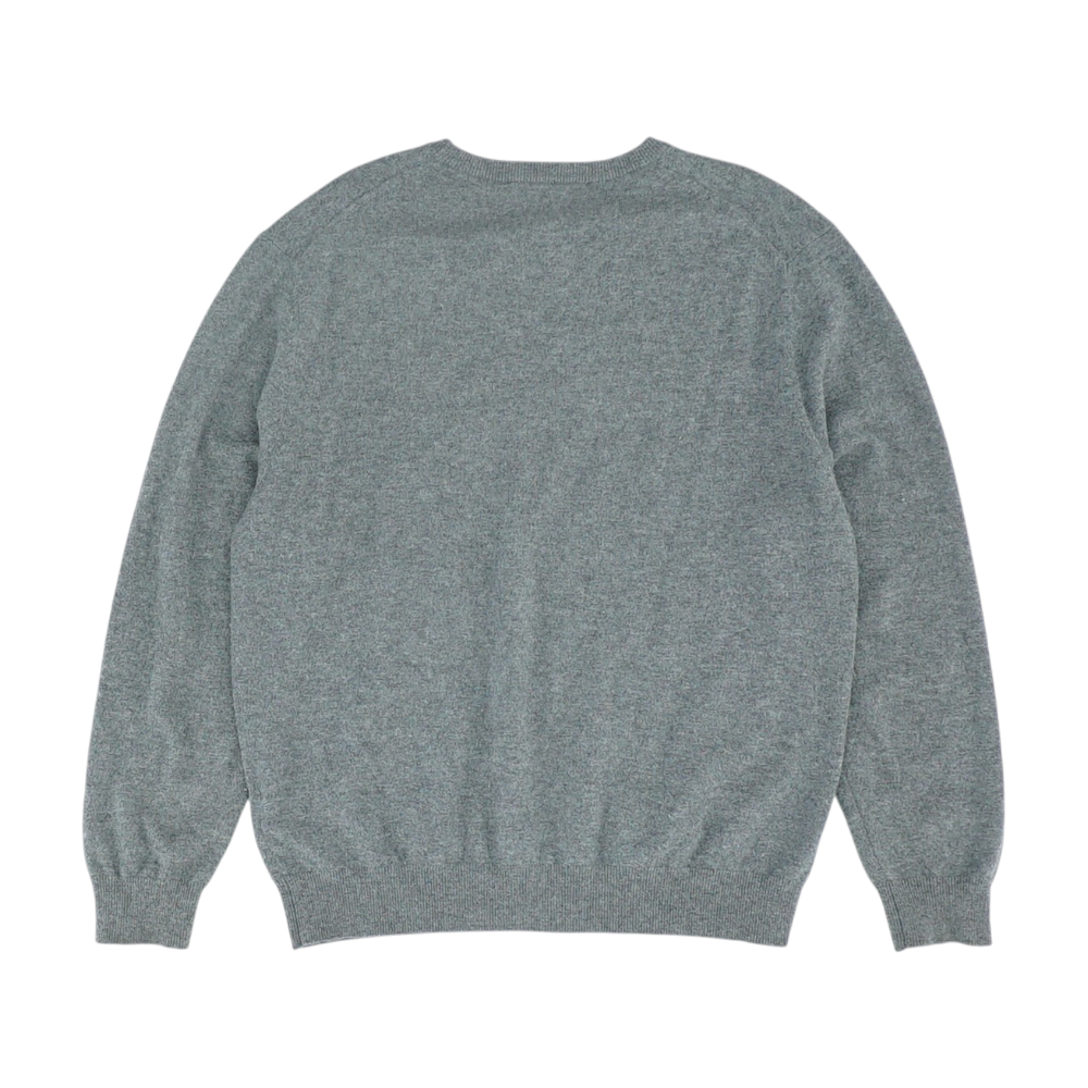 Gray Solid Pullover Sweater