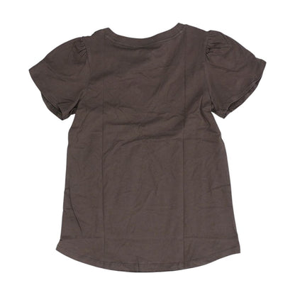 Brown V Neck T-Shirt