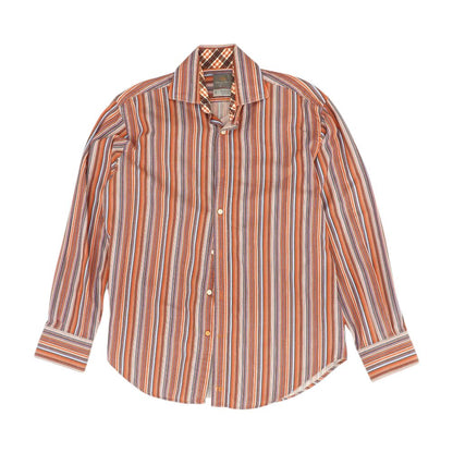 Multi Striped Long Sleeve Button Down