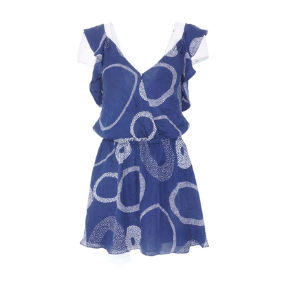 Navy Polka Dot Mini Dress