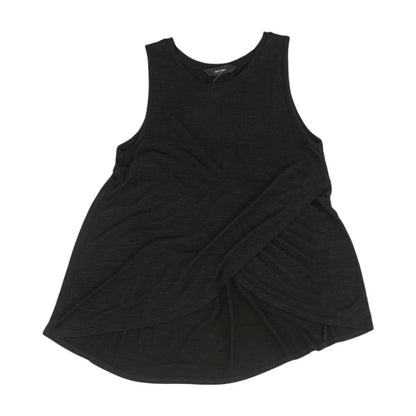 Black Solid Crewneck Knit Top