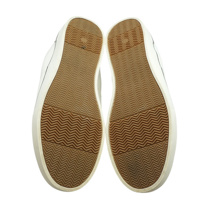 White Low-Top Athletic Shoes