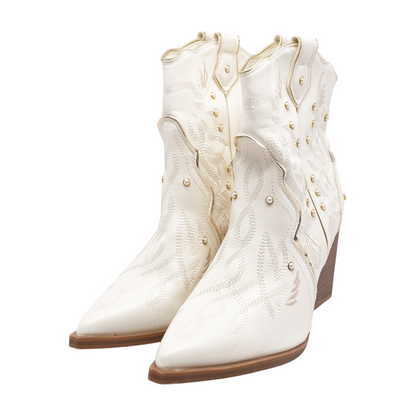 Ivory Ankle Boots