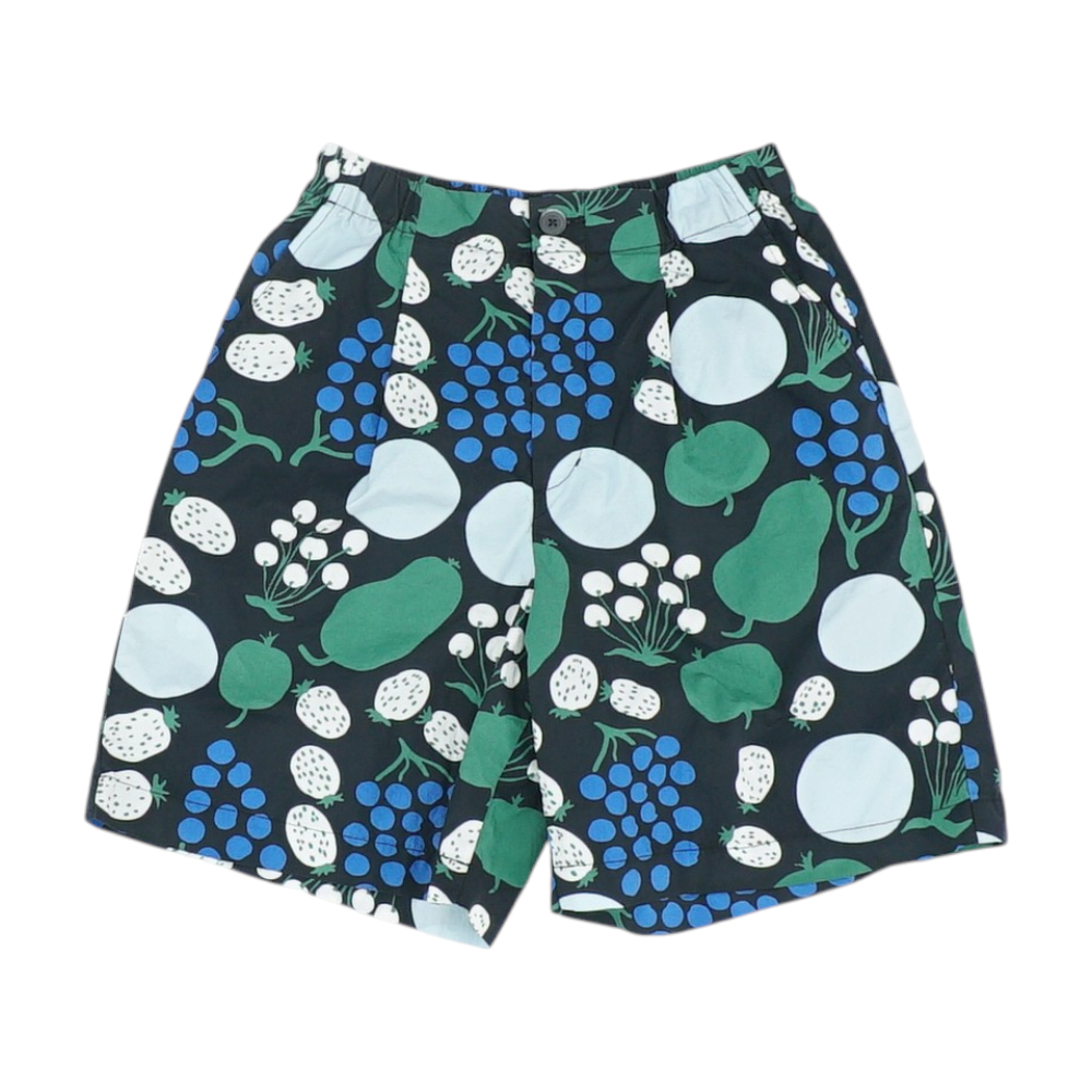 Black Abstract Chino / Khaki Shorts