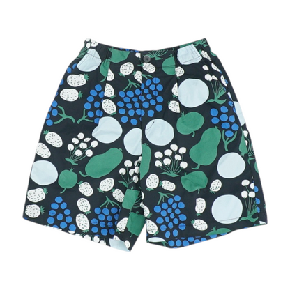 Black Abstract Chino / Khaki Shorts