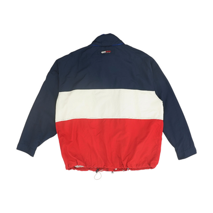 Navy Color Block Rain Jacket