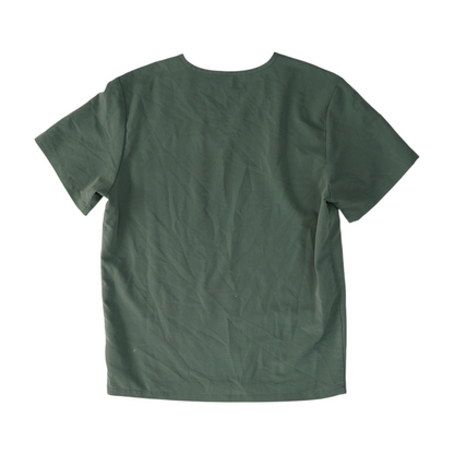 Green Solid Scrub T-Shirt