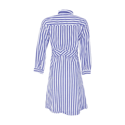 Blue Striped Mini Dress