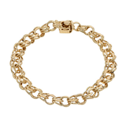 14K Gold Double Link Bracelet