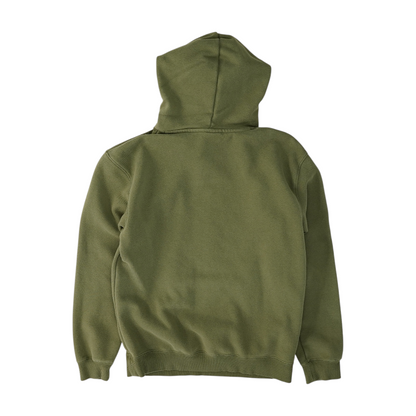 Green Solid Hoodie Pullover