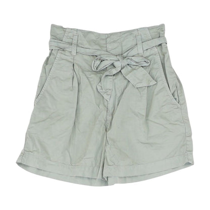 Green Solid Shorts