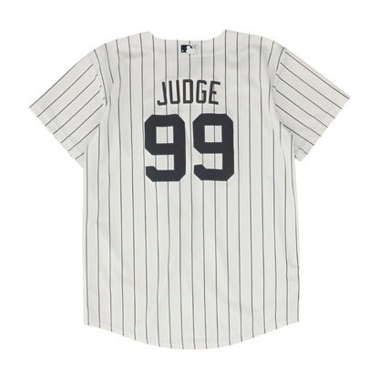 Boys' White New York Yankees Short Sleeve Jersey