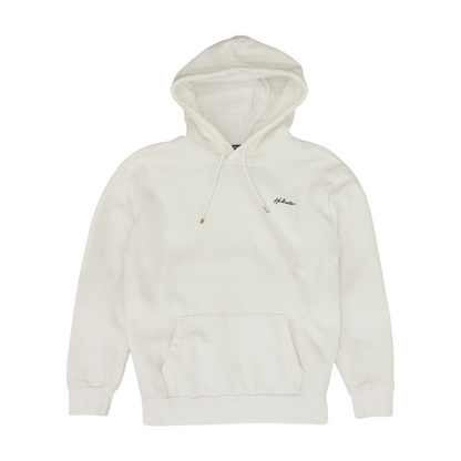 White Solid Hoodie Pullover