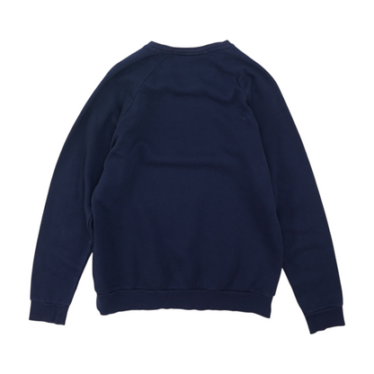 Navy Merrimack College Warriors Solid Sweatshirt Pullover