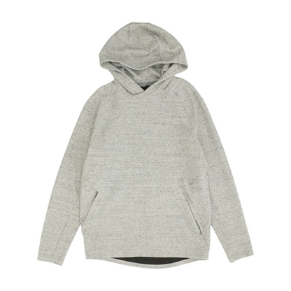 Gray Solid Hoodie Pullover